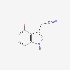 molecular formula C10H7FN2 B1317649 4-Fluoroindole-3-acetonitrile CAS No. 89434-04-8