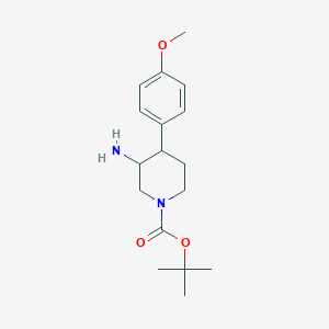 Tert-butyl 3-amino-4-(4-methoxyphenyl)piperidine-1-carboxylate