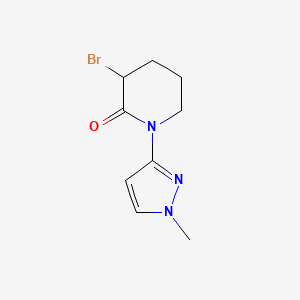 3-bromo-1-(1-methyl-1H-pyrazol-3-yl)piperidin-2-one