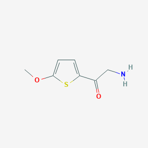 molecular formula C7H9NO2S B13176564 2-Amino-1-(5-methoxythiophen-2-yl)ethan-1-one 