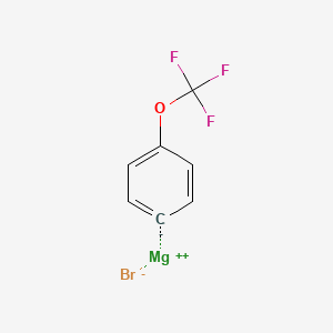 molecular formula C7H4BrF3MgO B1317657 Magnesium, bromo[4-(trifluoromethoxy)phenyl]- CAS No. 169222-42-8