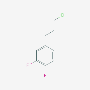 molecular formula C9H9ClF2 B13176597 4-(3-Chloropropyl)-1,2-difluorobenzene 