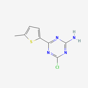 4-Chloro-6-(5-methylthiophen-2-YL)-1,3,5-triazin-2-amine