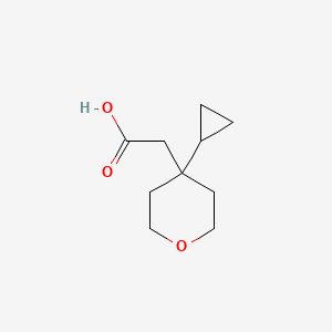 2-(4-Cyclopropyloxan-4-yl)acetic acid