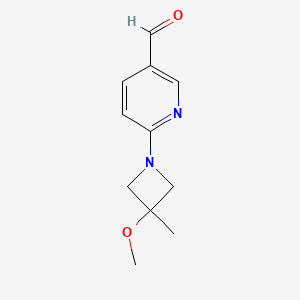 6-(3-Methoxy-3-methylazetidin-1-yl)pyridine-3-carbaldehyde