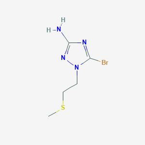 5-Bromo-1-[2-(methylsulfanyl)ethyl]-1H-1,2,4-triazol-3-amine