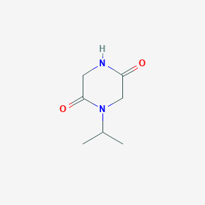 molecular formula C7H12N2O2 B13176692 1-(1-Methylethyl)-2,5-piperazinedione 