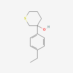 3-(4-Ethylphenyl)thian-3-ol