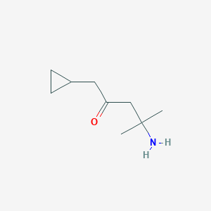 4-Amino-1-cyclopropyl-4-methylpentan-2-one