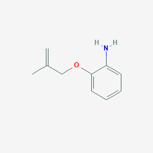molecular formula C10H13NO B1317676 2-[(2-Methylprop-2-en-1-yl)oxy]aniline CAS No. 55000-14-1