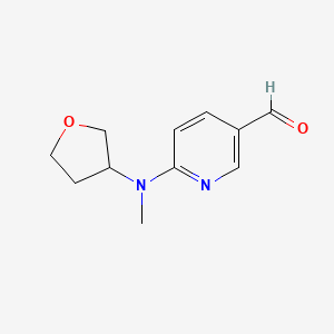 6-[Methyl(oxolan-3-YL)amino]pyridine-3-carbaldehyde