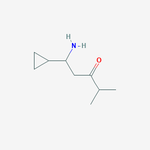 1-Amino-1-cyclopropyl-4-methylpentan-3-one