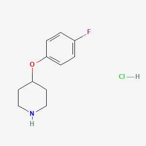 molecular formula C11H15ClFNO B1317682 4-(4-Fluorophenoxy)piperidine hydrochloride CAS No. 3202-34-4