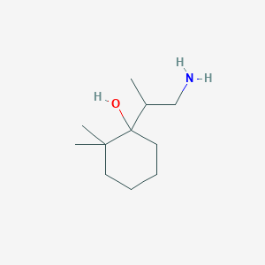 1-(1-Aminopropan-2-YL)-2,2-dimethylcyclohexan-1-OL