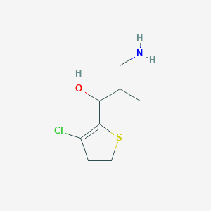 3-Amino-1-(3-chlorothiophen-2-YL)-2-methylpropan-1-OL