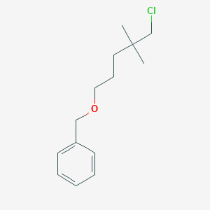 {[(5-Chloro-4,4-dimethylpentyl)oxy]methyl}benzene