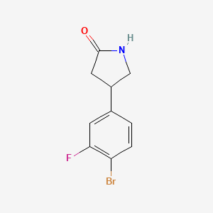 4-(4-Bromo-3-fluorophenyl)pyrrolidin-2-one