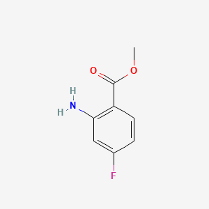 molecular formula C8H8FNO2 B1317689 Methyl 2-amino-4-fluorobenzoate CAS No. 2475-81-2