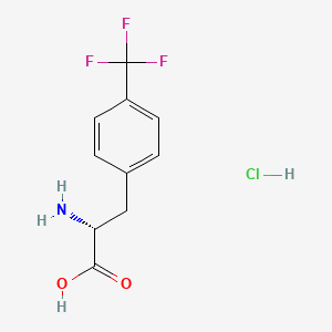 molecular formula C10H11ClF3NO2 B13176919 (2R)-2-amino-3-[4-(trifluoromethyl)phenyl]propanoic acid;hydrochloride 