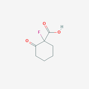 molecular formula C7H9FO3 B13176938 1-Fluoro-2-oxocyclohexane-1-carboxylic acid 