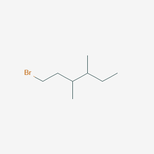 molecular formula C8H17Br B13176944 1-Bromo-3,4-dimethylhexane 