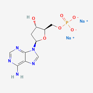molecular formula C10H12N5Na2O6P B1317697 ((2R,3S,5R)-5-(6-氨基-9H-嘌呤-9-基)-3-羟基四氢呋喃-2-基)甲基磷酸钠 CAS No. 2922-74-9