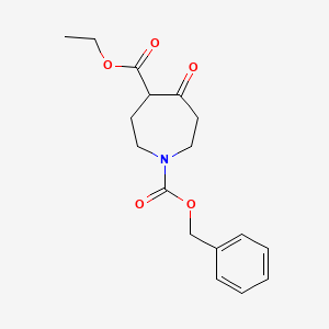 B1317698 1-Benzyl 4-ethyl 5-oxoazepane-1,4-dicarboxylate CAS No. 31696-09-0