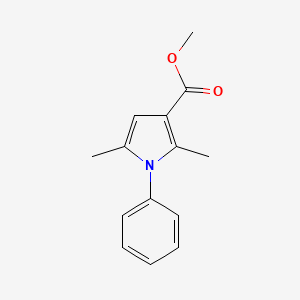 molecular formula C14H15NO2 B1317702 Methyl 2,5-dimethyl-1-phenyl-1H-pyrrole-3-carboxylate CAS No. 129435-80-9
