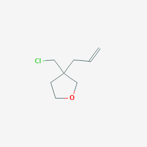 molecular formula C8H13ClO B13177054 3-(Chloromethyl)-3-(prop-2-en-1-yl)oxolane 