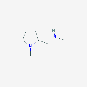 molecular formula C7H16N2 B1317706 N-甲基-1-(1-甲基吡咯烷-2-基)甲胺 CAS No. 23210-47-1