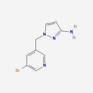 1-[(5-Bromopyridin-3-yl)methyl]-1H-pyrazol-3-amine