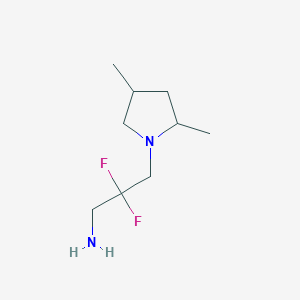 3-(2,4-Dimethylpyrrolidin-1-yl)-2,2-difluoropropan-1-amine