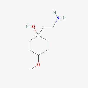 1-(2-Aminoethyl)-4-methoxycyclohexan-1-ol