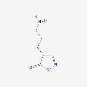 4-(3-Aminopropyl)-4,5-dihydro-1,2-oxazol-5-one