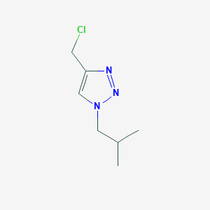 molecular formula C7H12ClN3 B13177147 4-(Chloromethyl)-1-(2-methylpropyl)-1H-1,2,3-triazole 