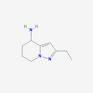 molecular formula C9H15N3 B13177157 2-Ethyl-4H,5H,6H,7H-pyrazolo[1,5-a]pyridin-4-amine 