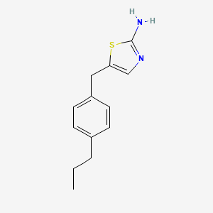 5-(4-Propylbenzyl)-1,3-thiazol-2-amine