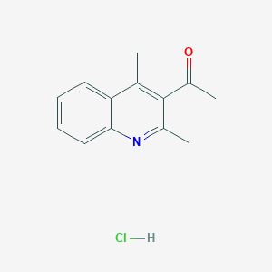 molecular formula C13H14ClNO B1317717 1-(2,4-Dimethylquinolin-3-YL)ethanone hydrochloride CAS No. 943825-10-3