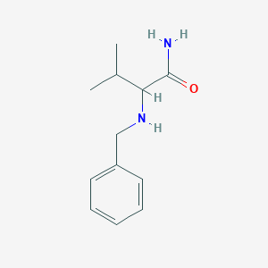 molecular formula C12H18N2O B13177186 2-(Benzylamino)-3-methylbutanamide 