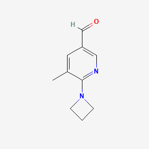 6-(Azetidin-1-yl)-5-methylpyridine-3-carbaldehyde