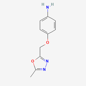 4-[(5-Methyl-1,3,4-oxadiazol-2-yl)methoxy]aniline