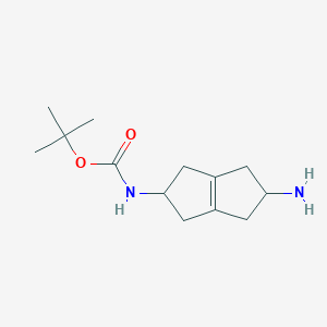 tert-butyl N-(5-amino-1,2,3,4,5,6-hexahydropentalen-2-yl)carbamate