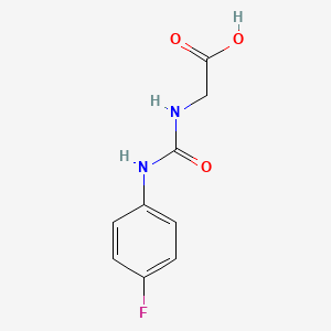 ({[(4-Fluorophenyl)amino]carbonyl}amino)acetic acid