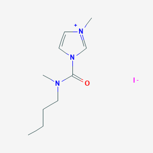 1-[Butyl(methyl)carbamoyl]-3-methyl-1H-imidazol-3-ium iodide