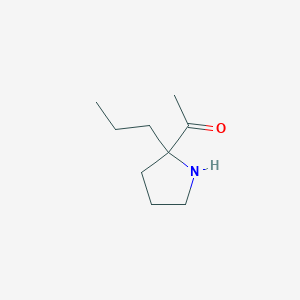 1-(2-Propylpyrrolidin-2-yl)ethan-1-one