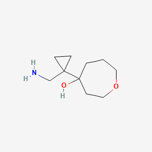 4-[1-(Aminomethyl)cyclopropyl]oxepan-4-ol