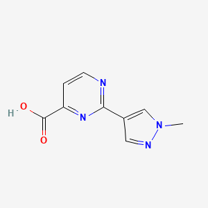 2-(1-methyl-1H-pyrazol-4-yl)pyrimidine-4-carboxylic acid