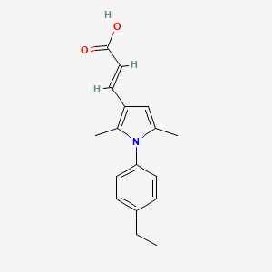 (2E)-3-[1-(4-ethylphenyl)-2,5-dimethyl-1H-pyrrol-3-yl]acrylic acid