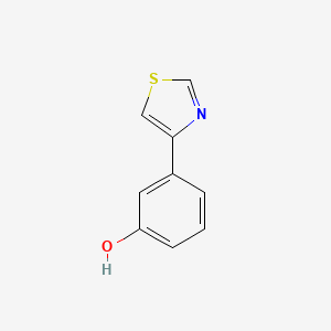 molecular formula C9H7NOS B13177404 3-(1,3-Thiazol-4-yl)phenol 