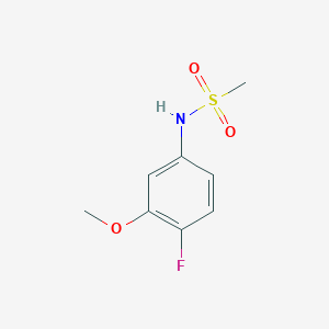 molecular formula C8H10FNO3S B13177445 N-(4-Fluoro-3-methoxyphenyl)methanesulfonamide 